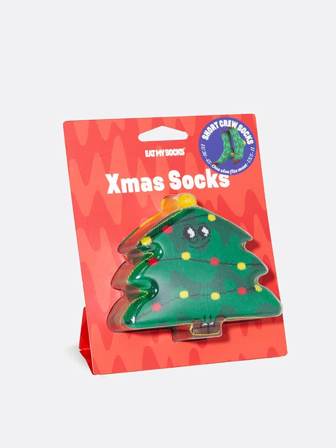 Eat My Socks Xmas Tree Yetişkin Tasarım Çorap