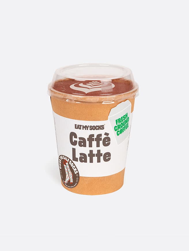 Eat My Socks Caffè Latte Tasarım Yetişkin Çorap