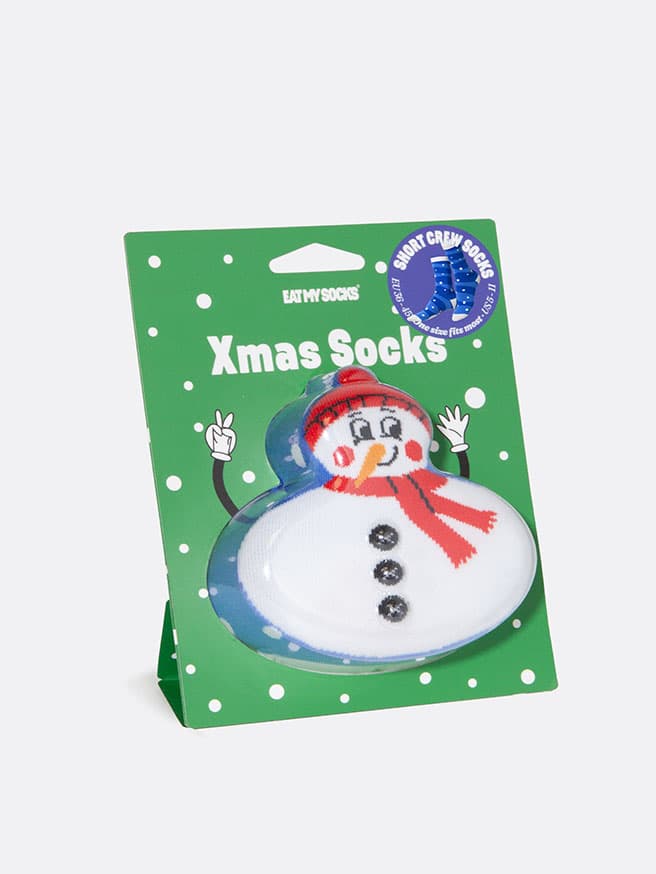 Eat My Socks Xmas Snowman Yetişkin Tasarım Çorap